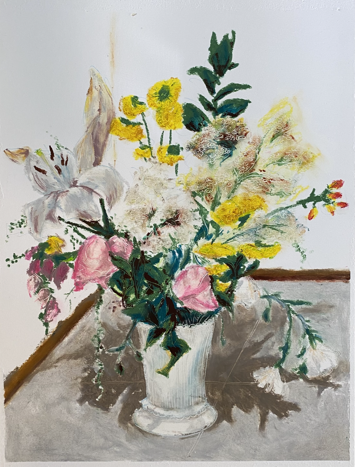 materials: oil pastel